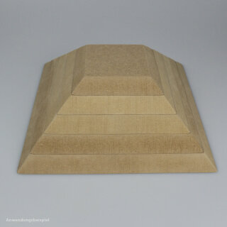 Holzüberform Quadrat stapelbar 16,6 x 16,6 cm