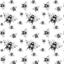 Transferbild Bumblebee schwarz 22,9 x 16,5 cm