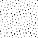 Transferbild Heart schwarz - ca. 22,9 x 16,5 cm